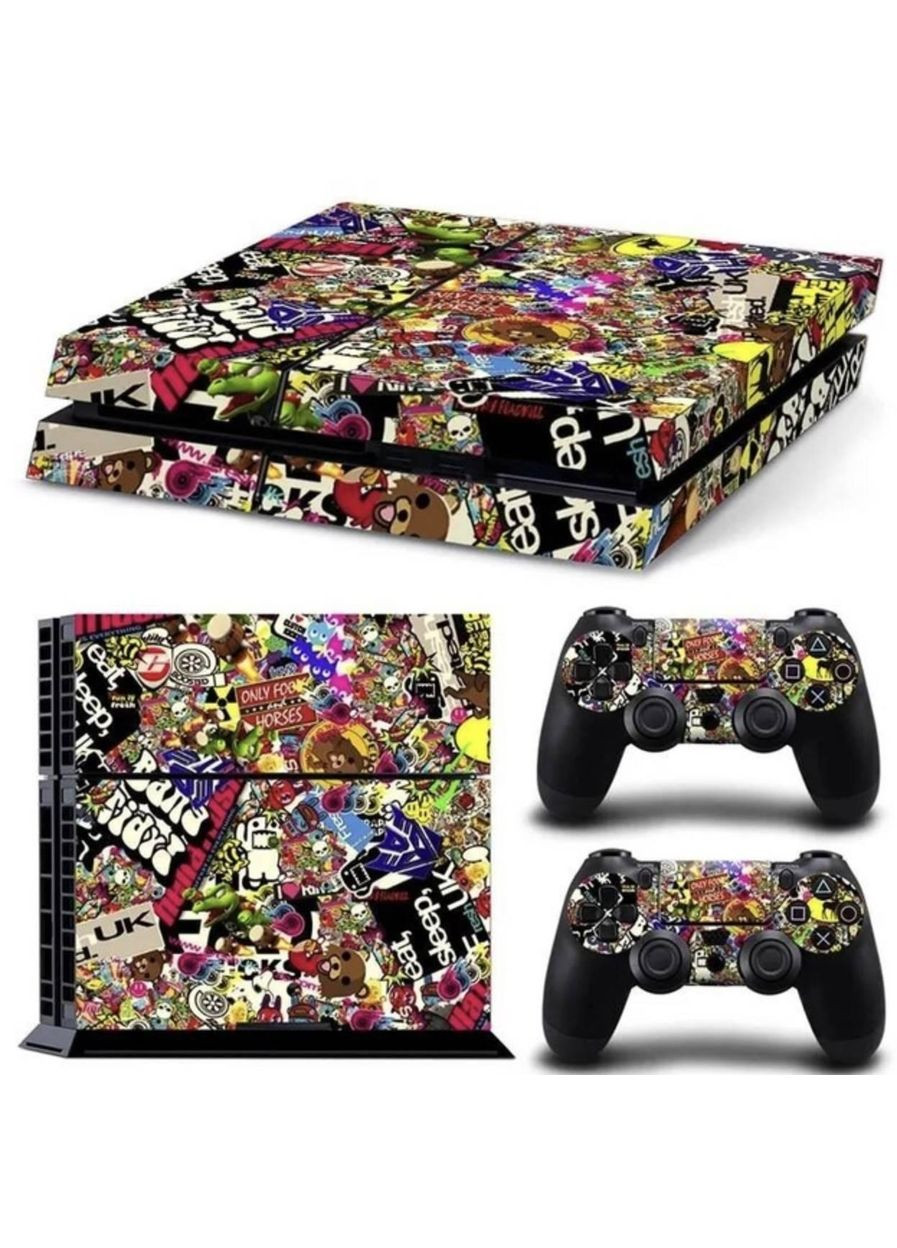 Наклейка PS4 Fat вінілова наклейка для Sony PlayStation PS4 Fat DualShock 4 Boosted CHOICE (318453728)