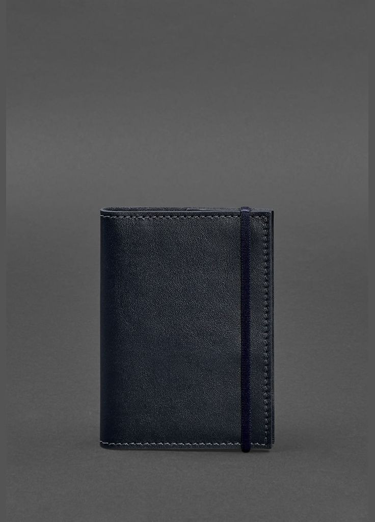 Кожаная обложка для паспорта 1.0 темно-синяя краст (A-027216) BlankNote (329186775)