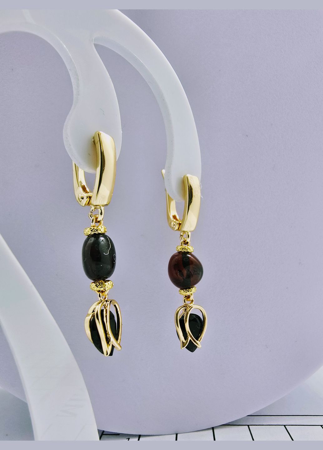 Сережки 3297 з натурального бурштину MINOV (334314563)