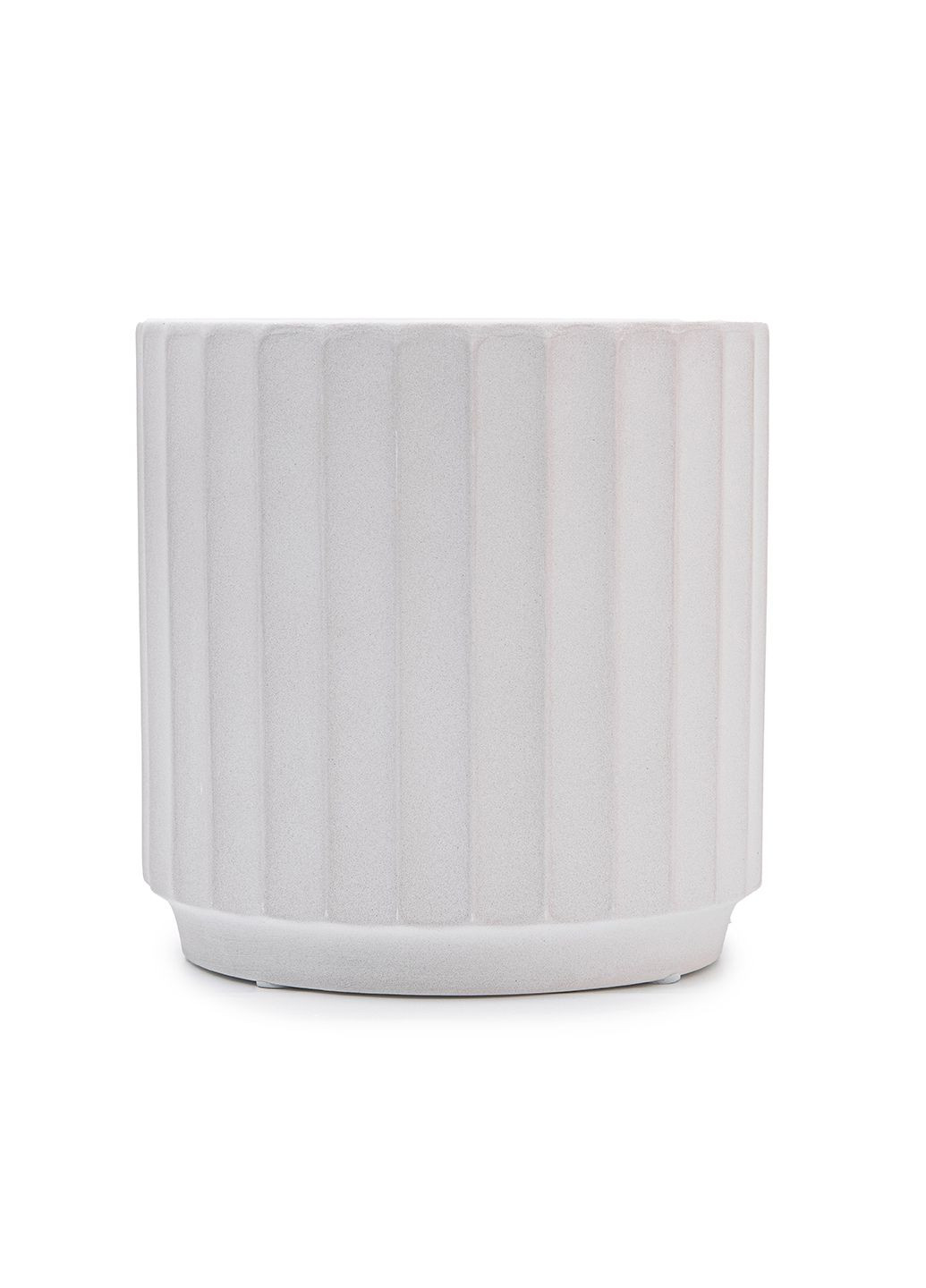 Набор кашпо для цветов elemi Грань керамические 1,4 л 2,4 л 4,2 л белые Мамин Посуд (336213688)