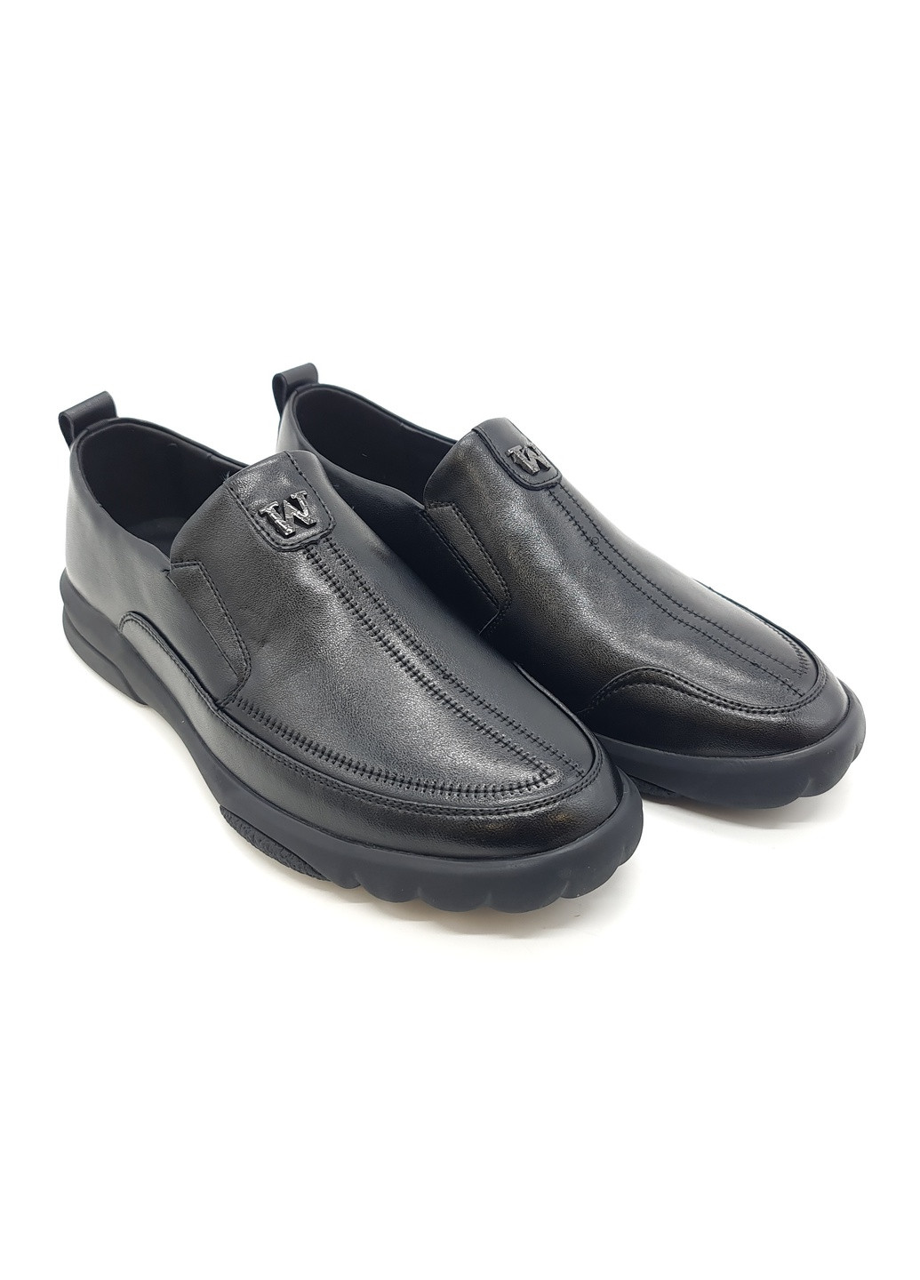 Черные чоловічі туфлі чорні шкіряні ya-11-16 26 см (р) Yalasou