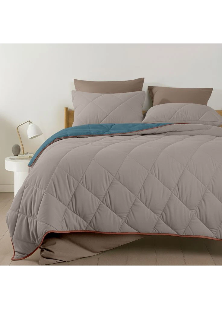 Стёганое двустороннее покрывало на кровать и диван 180x220 TAUPE STONE CS7 (4822052471388) Cosas (393213655)