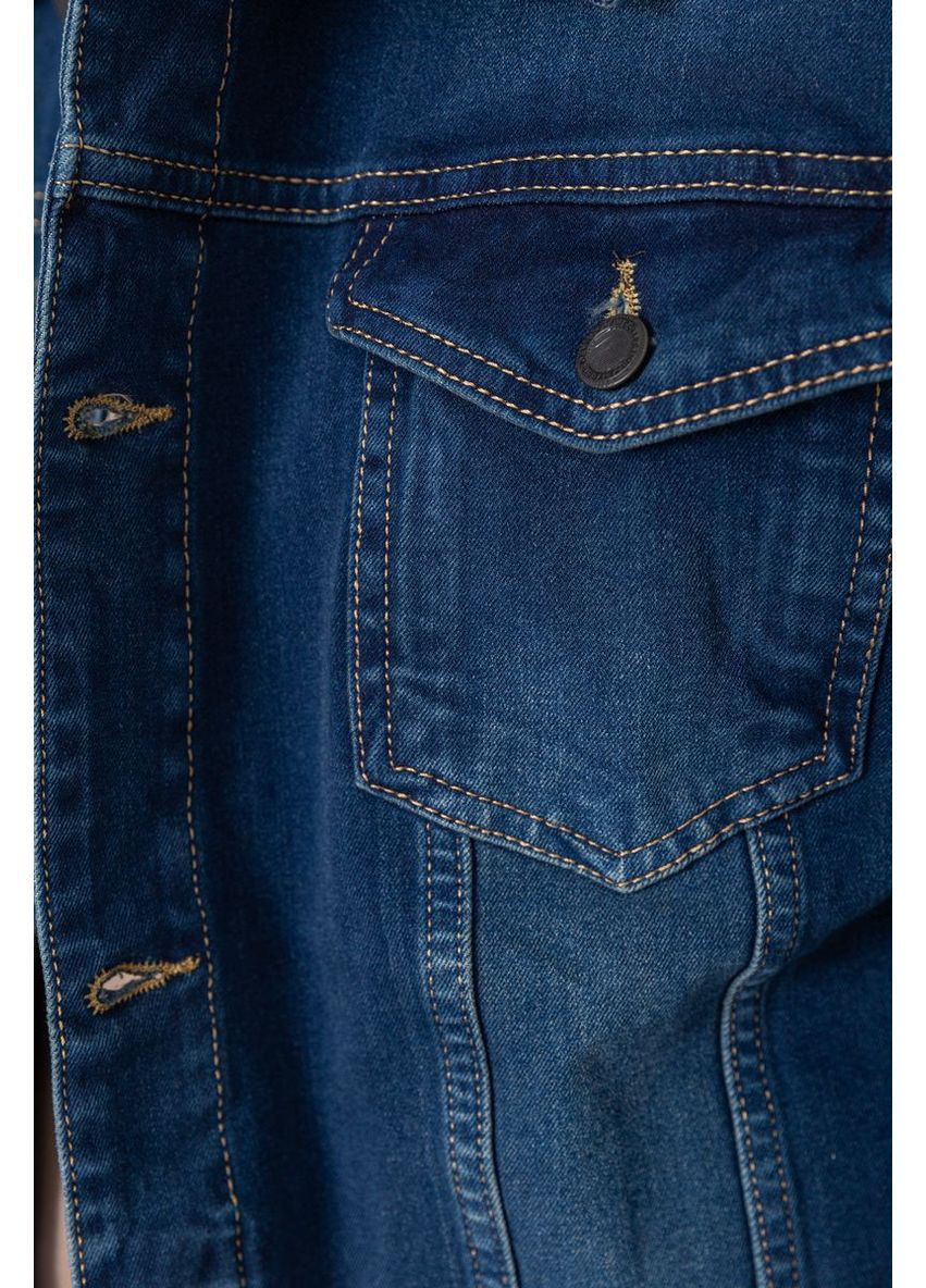 Синяя демисезонная джинсовая куртка мужская, цвет синий, Ager