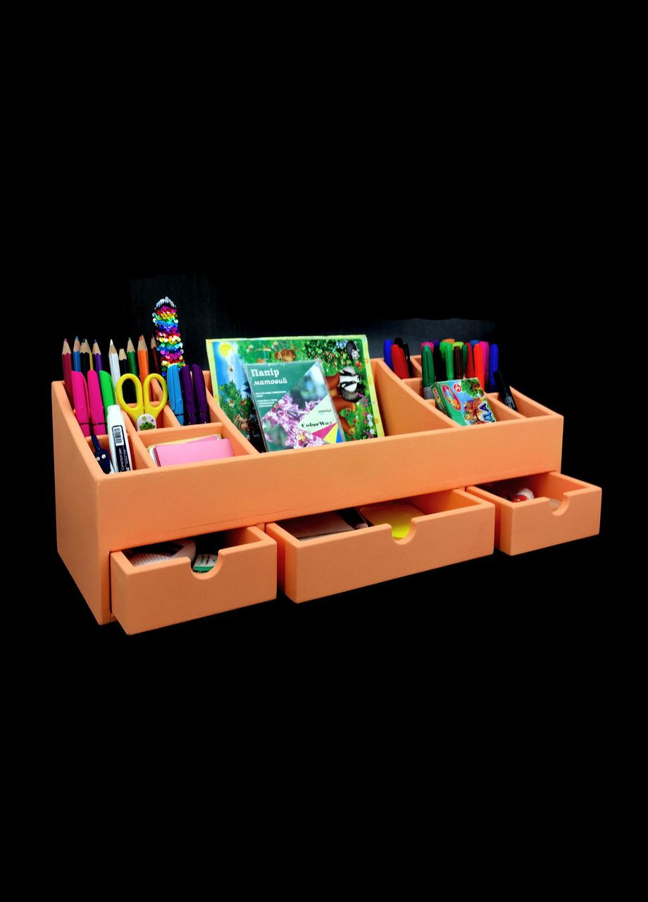 Органайзер настільний з дерева Адолфо грейпфрут (КНЦ-008454) No Brand (328230350)