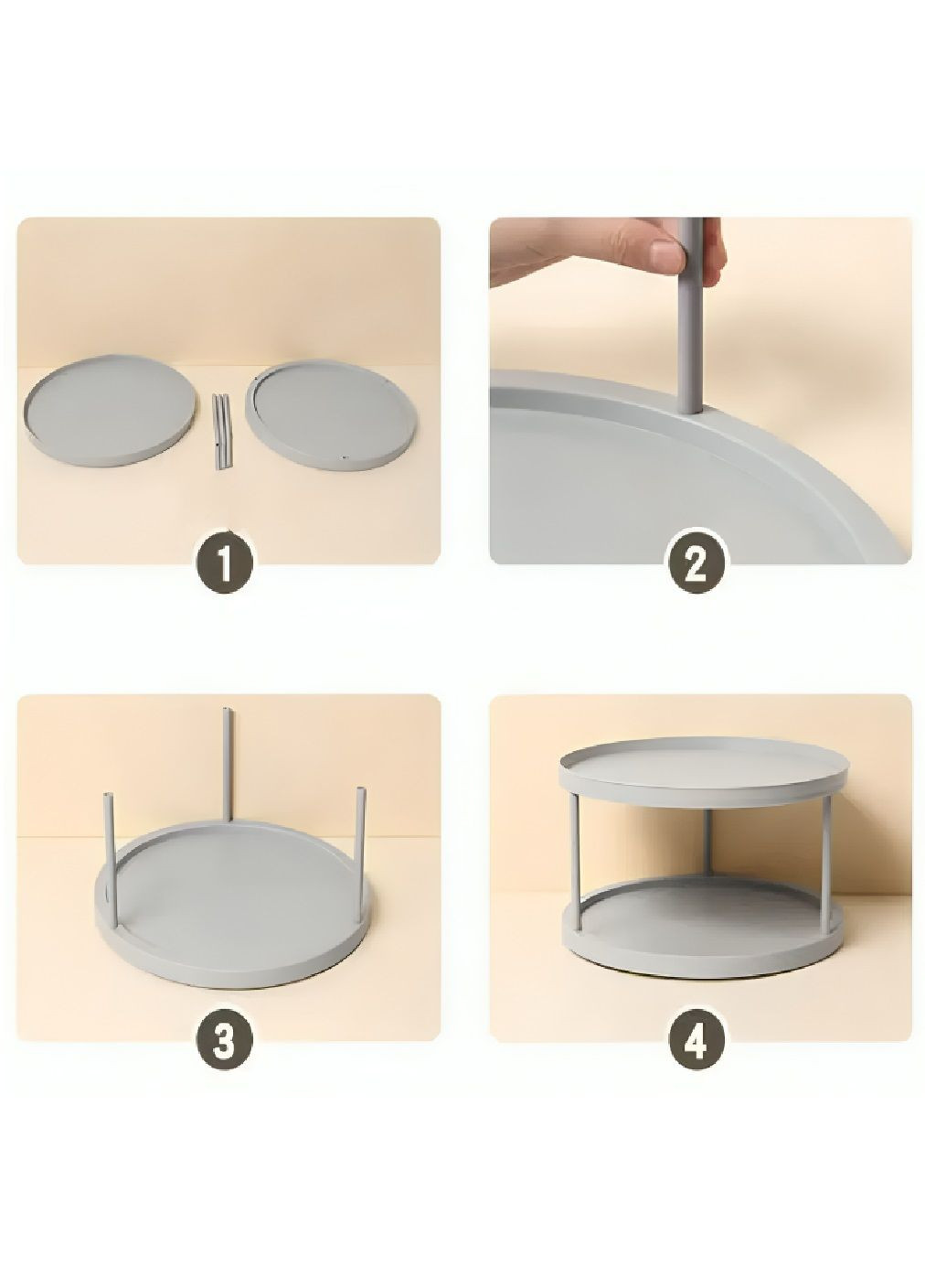 Триярусний органайзер підставка стійка для косметики кухонного приладдя особистих речей (480940-Prob) Unbranded (348781816)