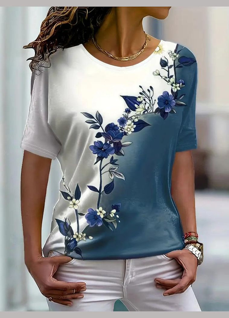 Женская футболка расцвет Яскраво - (331561664)