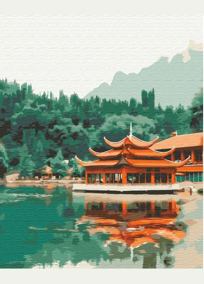 Картина по номерам Восточное спокойствие Восточная тематика Рисование по номерам на холсте BS52494 Brushme (322777514)