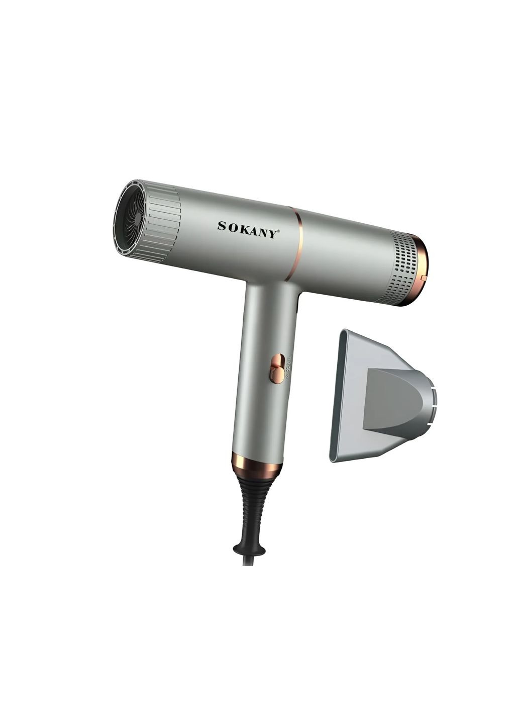 Фен для волос SK2220 с концентратором, серебро Sokany (315433242)