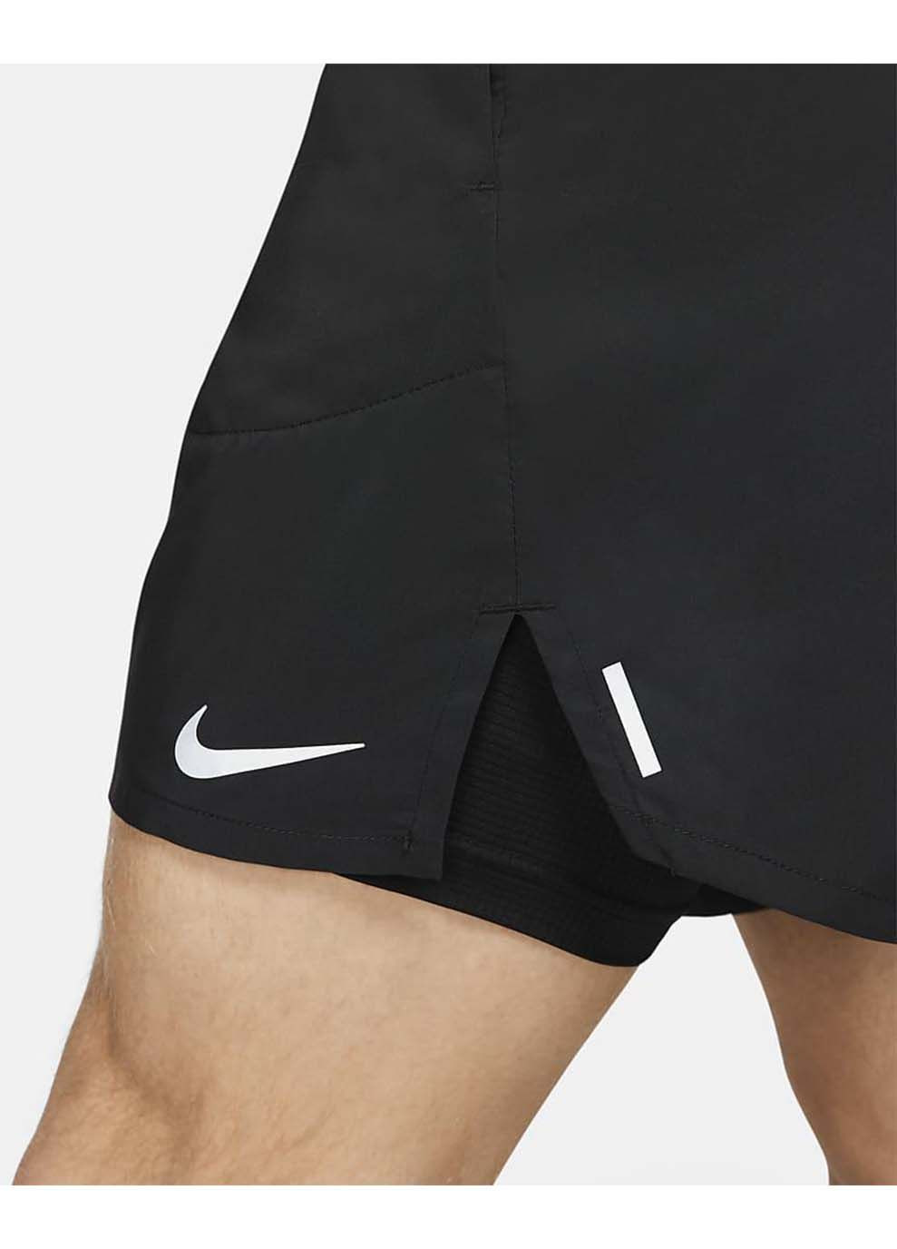 Мужские Шорты для бега 2 в 1 Flex Stride Черный Nike (367596336)