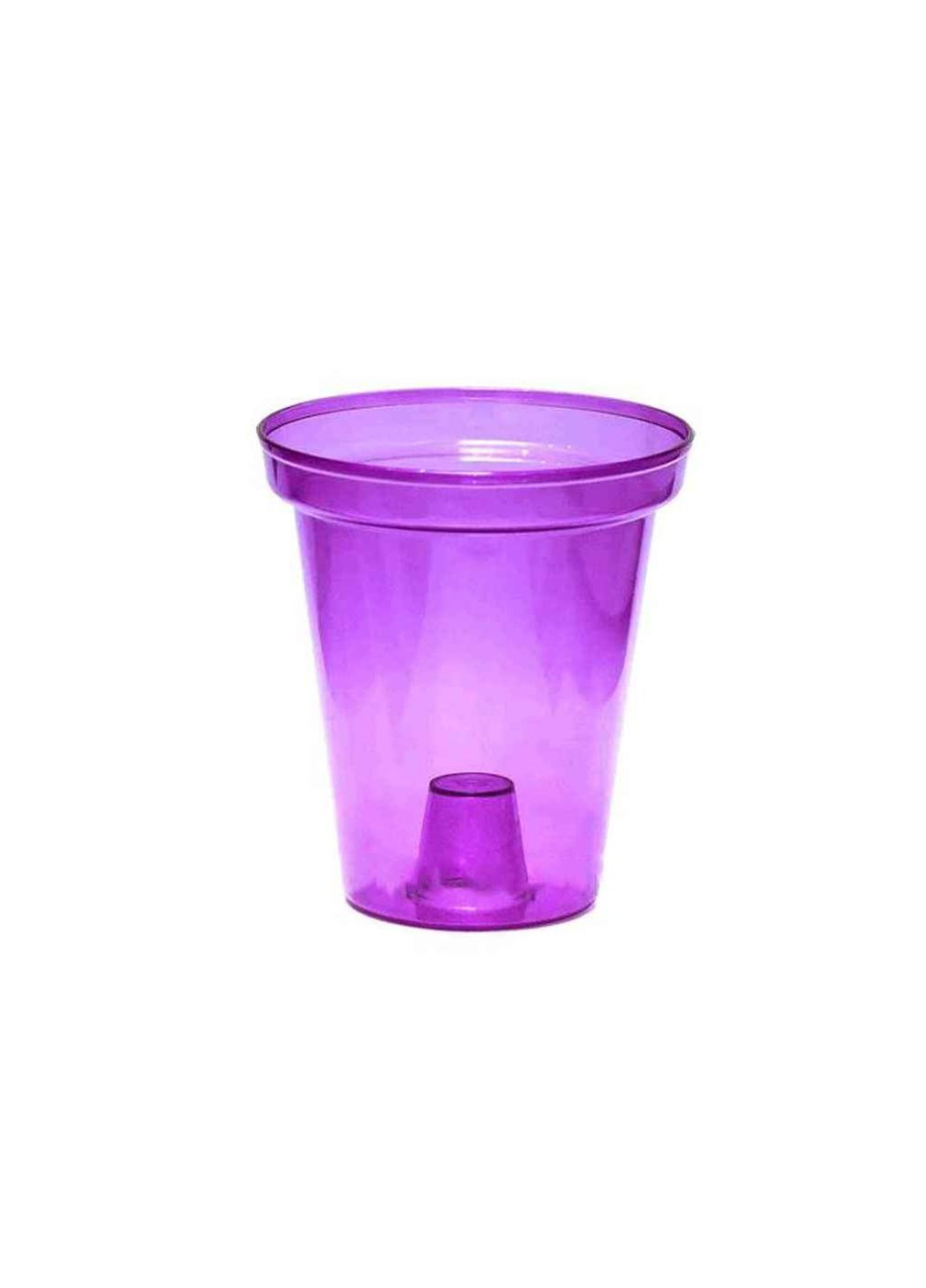 Кашпо 1,35л "Раунд", сиреневый Еталон-С (357216615)