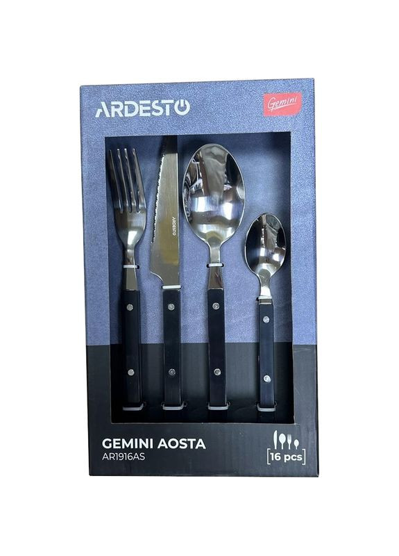 Набор столовых приборов Gemini Aosta 16 приборов AR1916AS Ardesto (306514464)