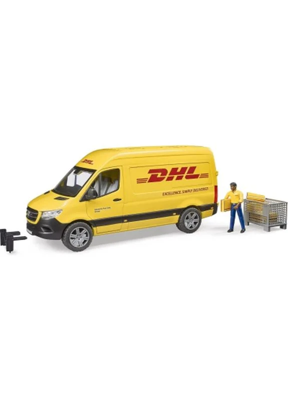 Спецтехника автомобиль MB Sprinter курьер DHL с фигуркой (02671) Bruder (396978824)