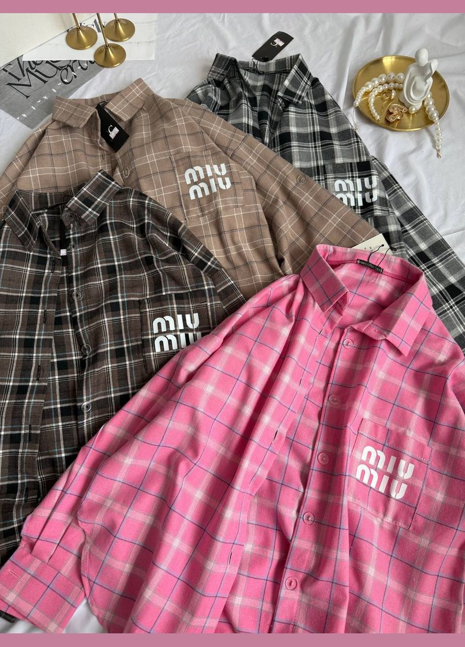 Малиновая рубашка No Brand