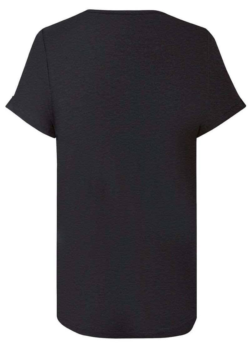 Черная всесезон футболка функциональная с коротким рукавом Crivit