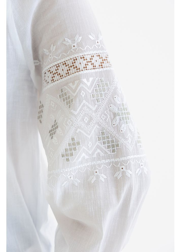 Белая вышиванка женская из батиста белослава (fm2098) Folk Moda (365729886)