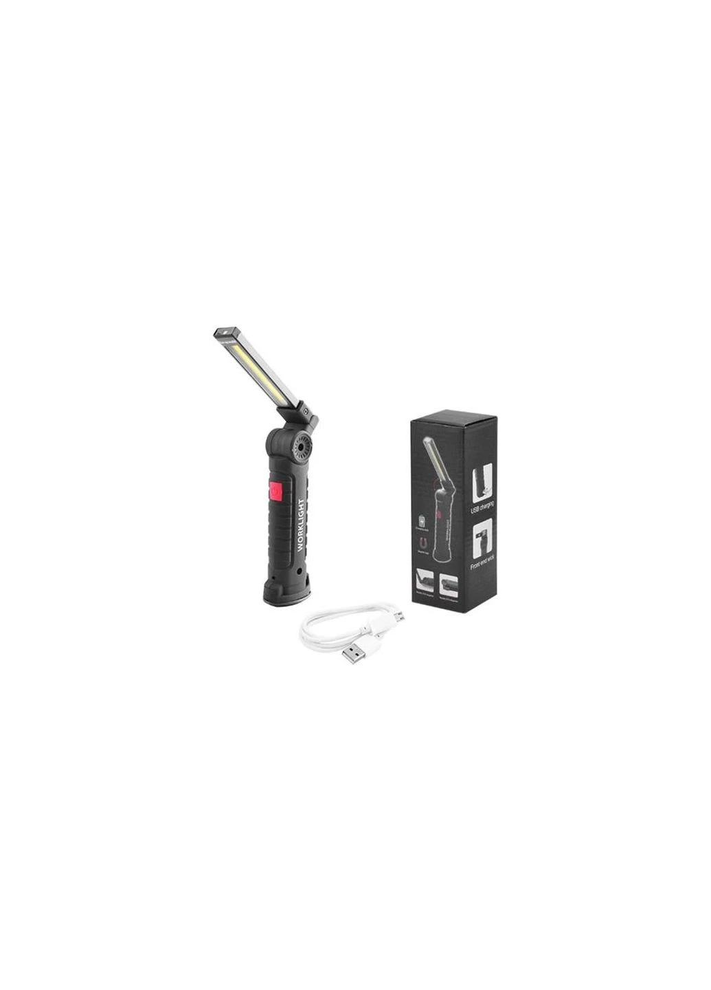Светодиодный фонарь кемпинг W52 SMD + COB, красный + белый, магнит, крючок, кемпинговый складной фонарь No Brand (381040100)