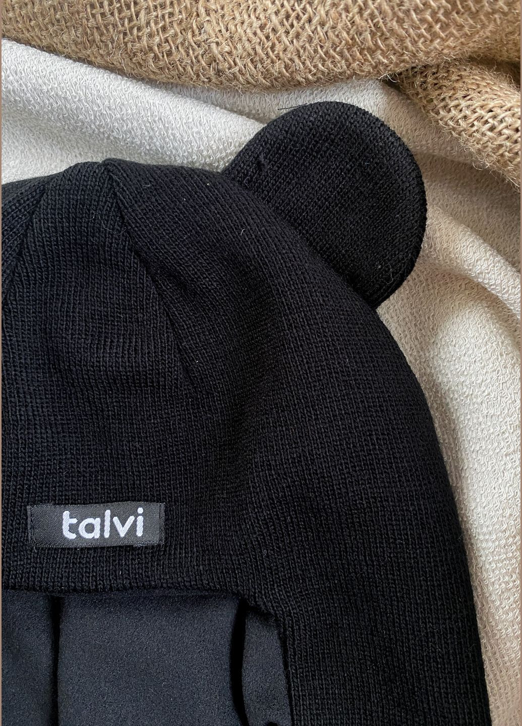 Talvi шолом-шапка дитячий на зиму балаклава однотонний чорний повсякденний виробництво - Україна