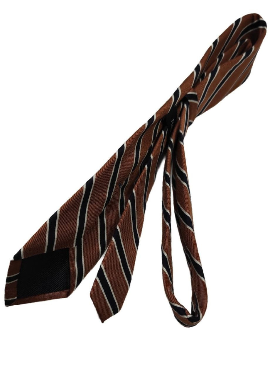 Галстук вискоза + полиэстер 3NC83313 коричневый Nautica slim fit (367833293)