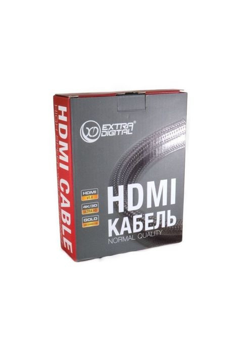 Кабель мультимедійний (KBH1749) EXTRADIGITAL HDMI to HDMI 5.0m v2.0 28awg, 14+1, CCS (268146270)