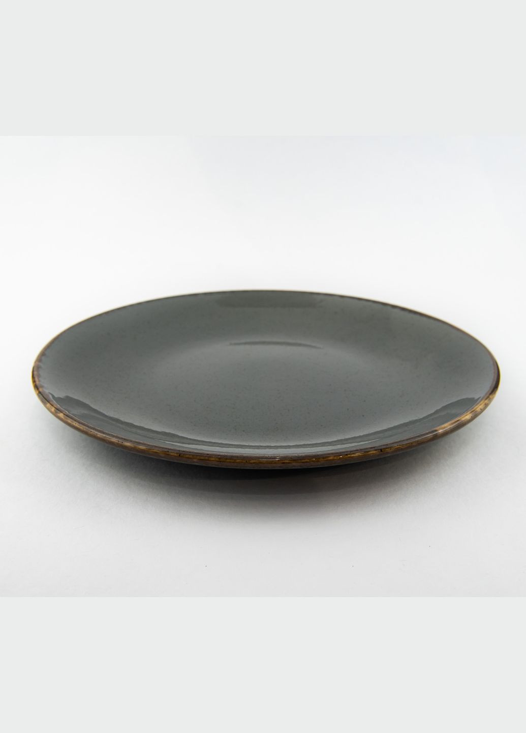 Тарілка підставна Seasons Dark Grey 187630 30см Підставна сіра тарілка Якісний посуд Porland (277949152)