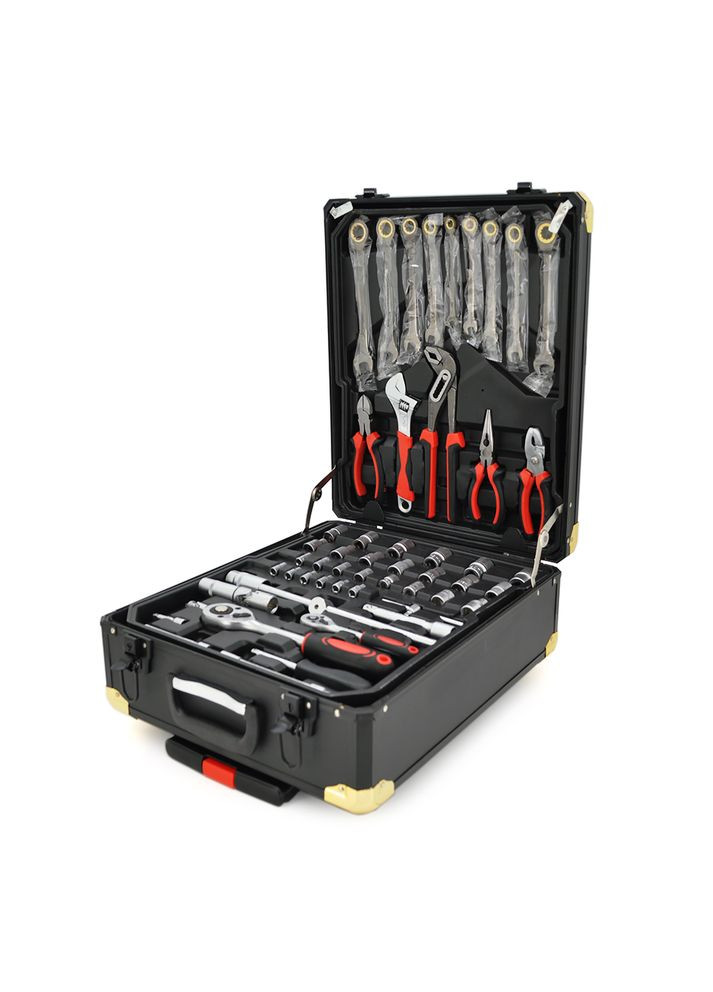 Универсальный набор инструментов в кейсе на колесах (399 предметов) Voltronic (371633064)