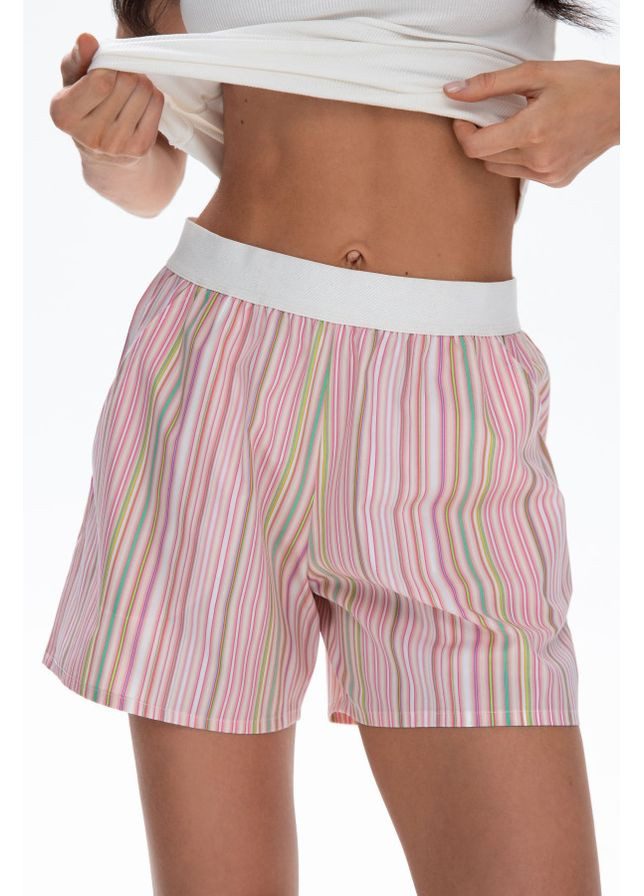 Шорти жіночі з бавовни в рожеву смужку 847183 German Volf 25109 (369479834)