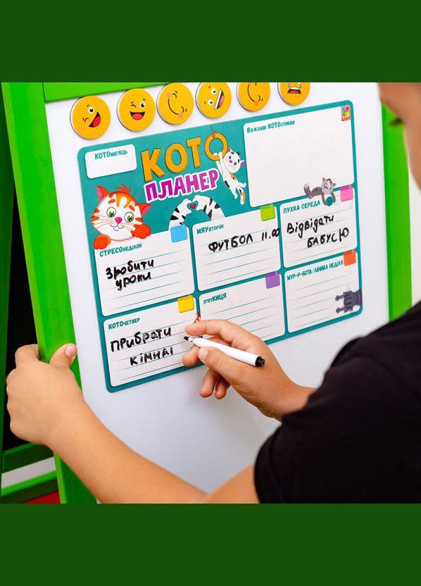 Магнитная доска Кото-планер, с маркером, украинский язык () Vladi toys VT3601-25 (328396819)