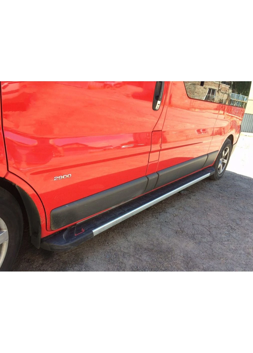 Бокові пороги RedLine V1 (2 шт., алюміній) Довга база для Opel Vivaro 2001-2015 рр Erkul (390716501)