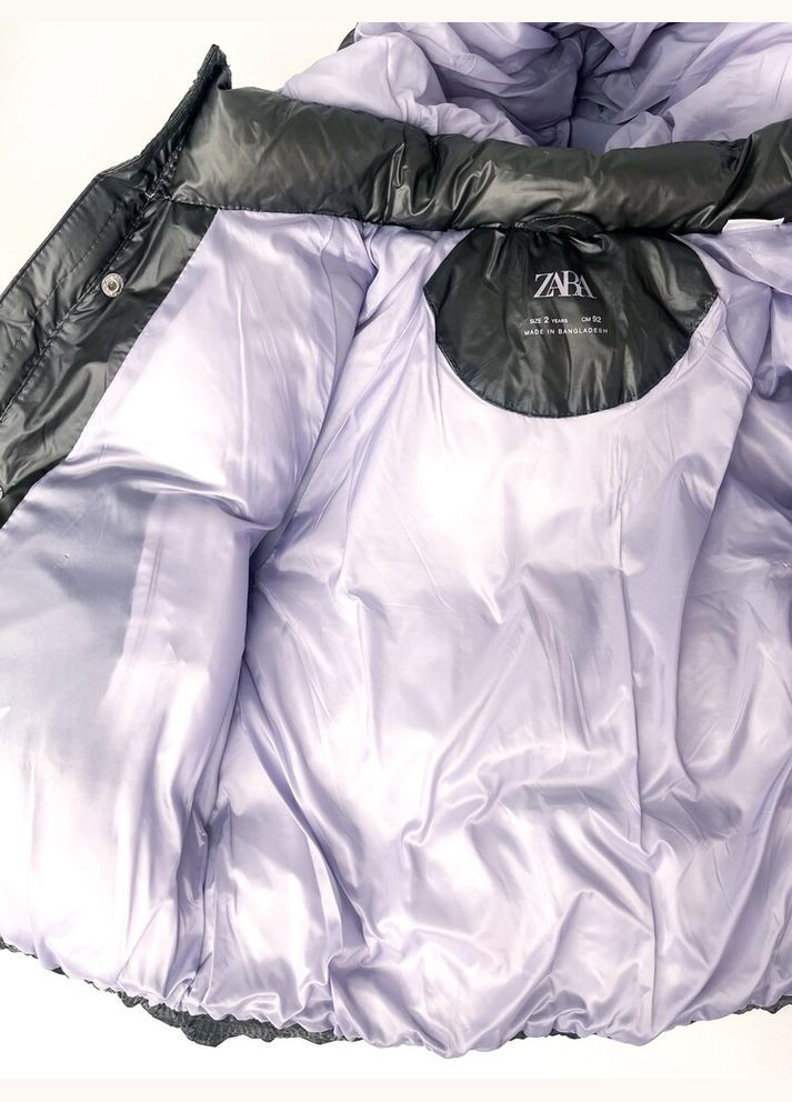 Графитовая зимняя куртка 92 см графитовый артикул л701. Zara