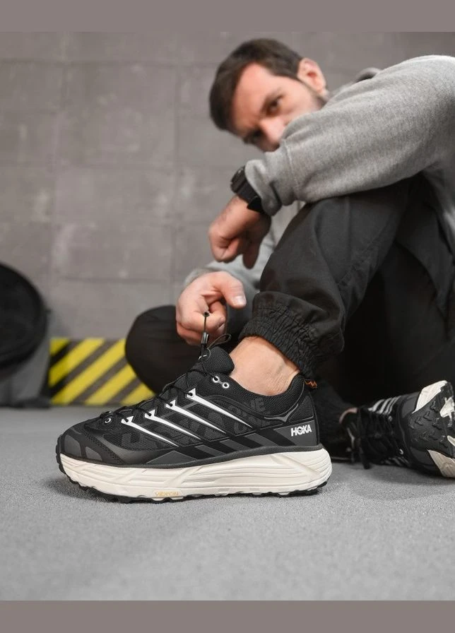 Чорні зимові чоловічі термо кросівки black/grey noka всесезон No Brand