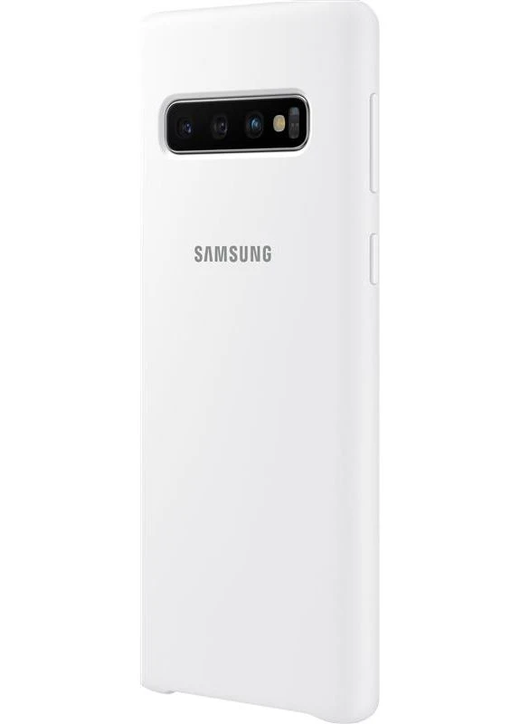 Чохол-накладка Silicone Cover для Galaxy S10 SM-G973 White (EF-PG973TWEGRU) Samsung (396634658)