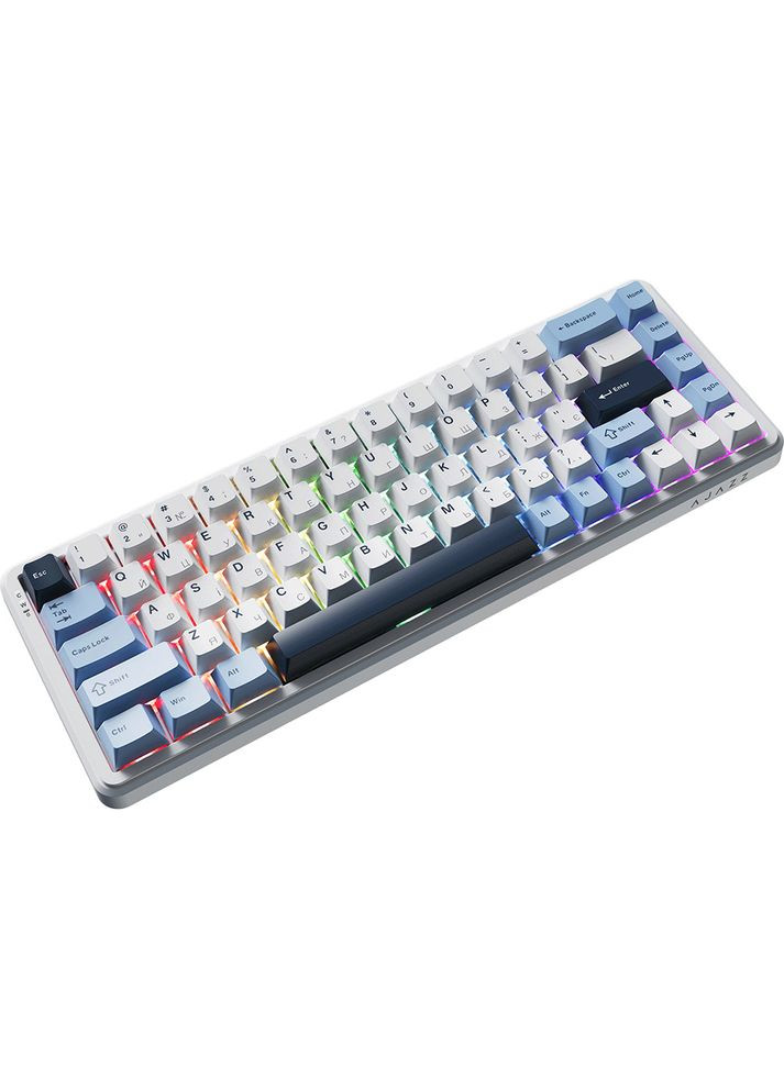 Клавиатура AK680 MAX RGB (8+8K) White-Dark Blue (AK680-M-BWD-A) Ajazz (351363979)