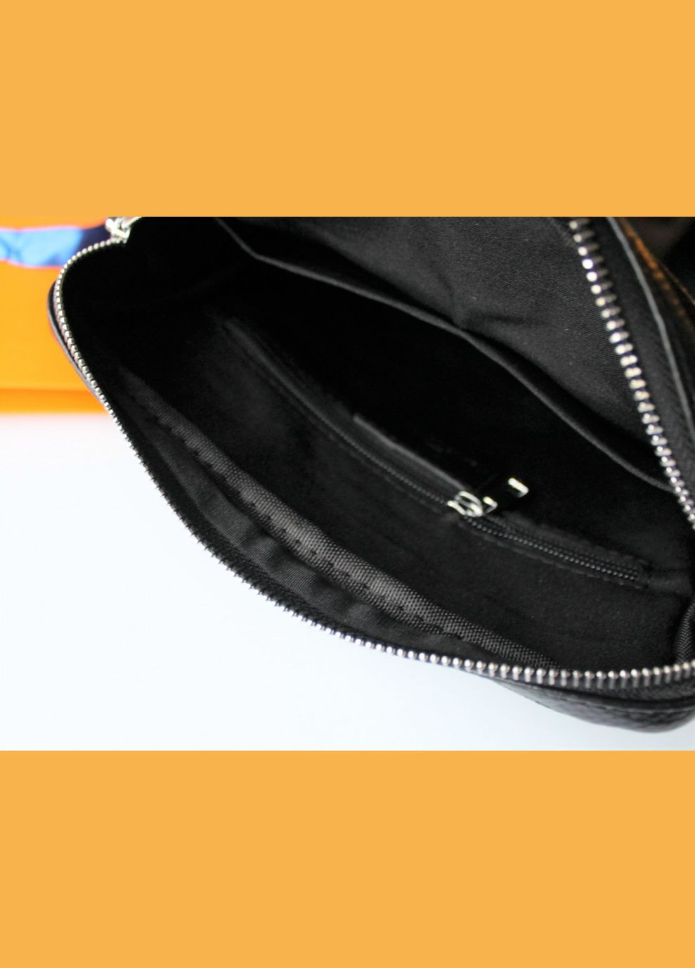 Чоловіча шкіряна сумка месенджер black No Brand (328916894)