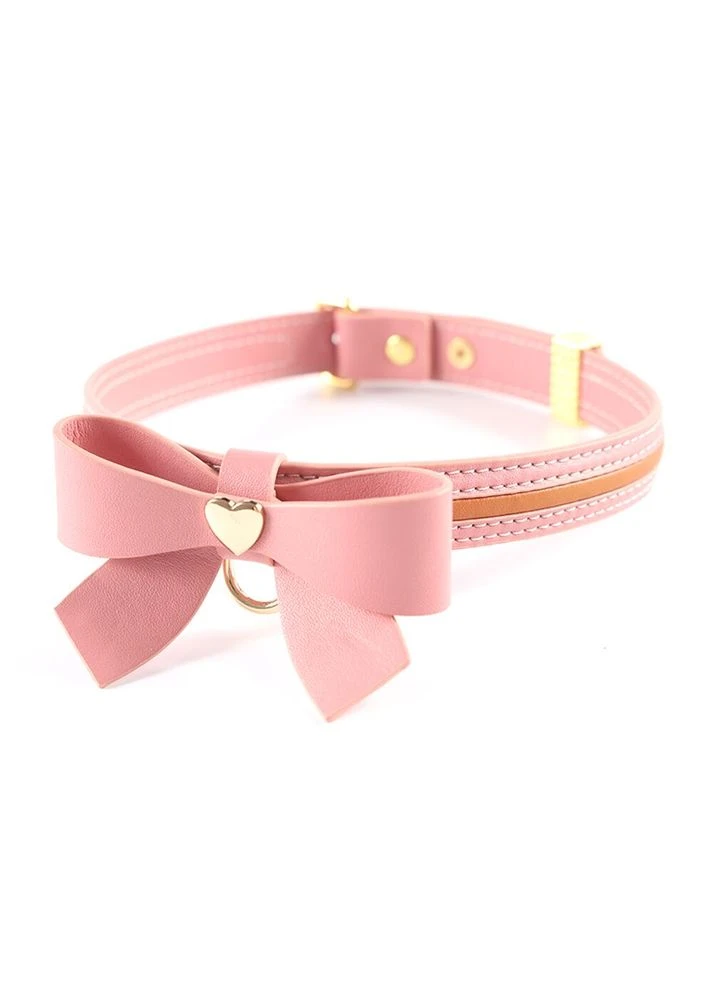 Поводок SEVANDA Love Heart Butterfly Leather Collar Set - Pink Lockink (369952170)