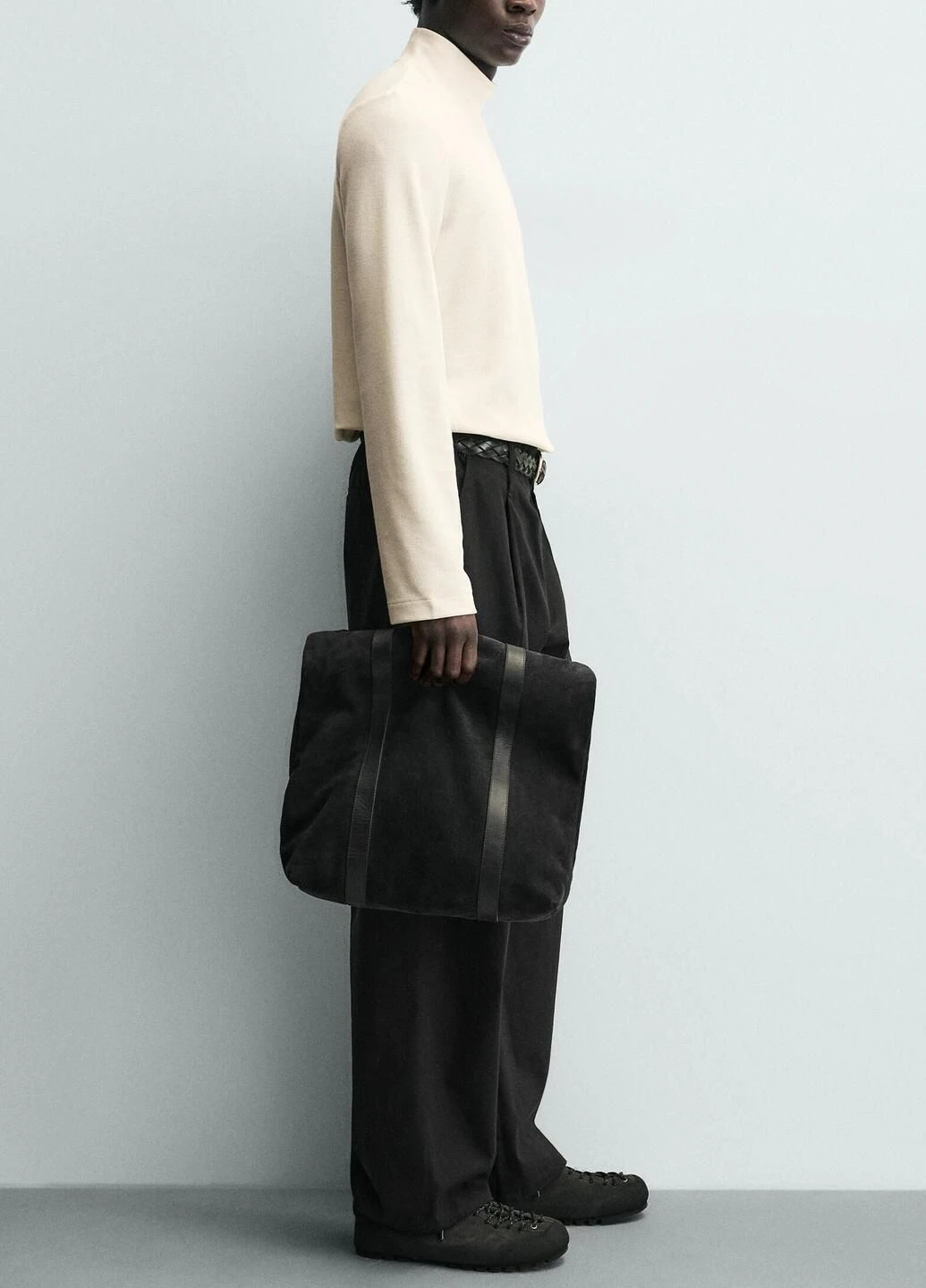 Лонгслів Zara однотонний світло-бежевий