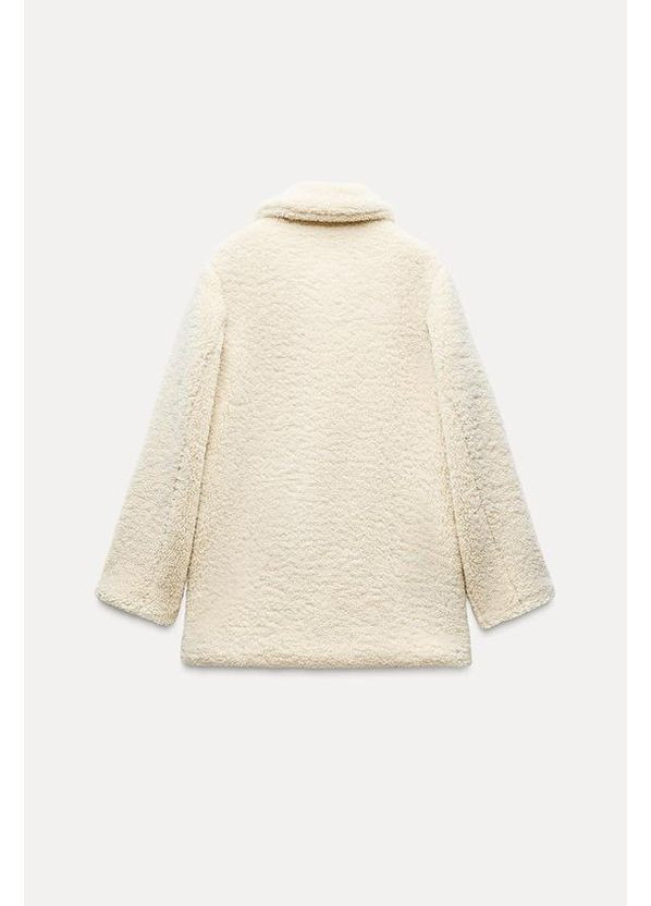 Еко шубка полупальто зі штучної овчини Zara (365060283)