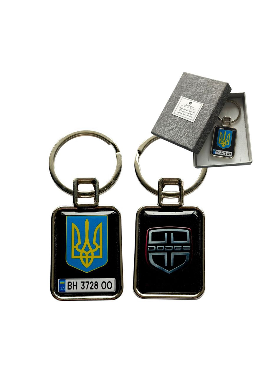 Брелок з номером транспортного засобу (Двосторонній), Dodge (331018419)