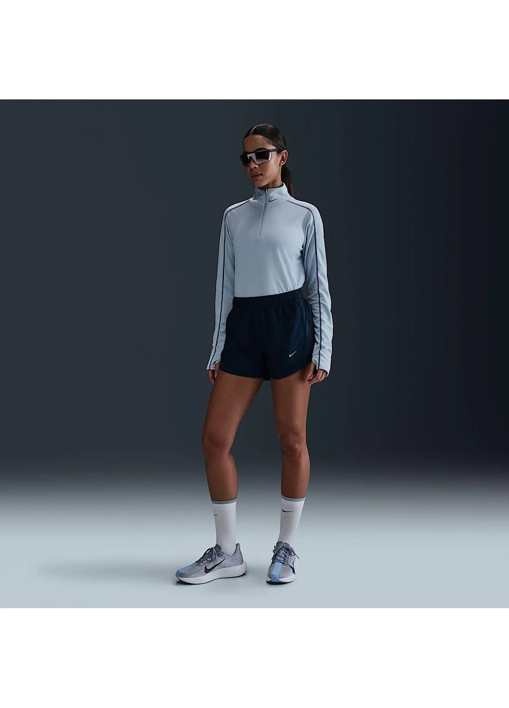 Женская кофта Pacer Dri-Fit Light Blue Nike (365963402)