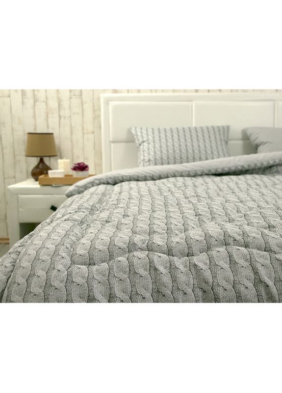 Одеяло - Braid всесезонное серое полуторное 300 гр/м2 (22501) Руно (307931961)