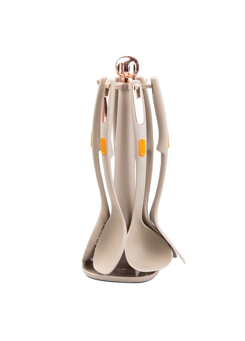 Набор кухонных принадлежностей на подставке 6 шт серый Jooki (358706576)