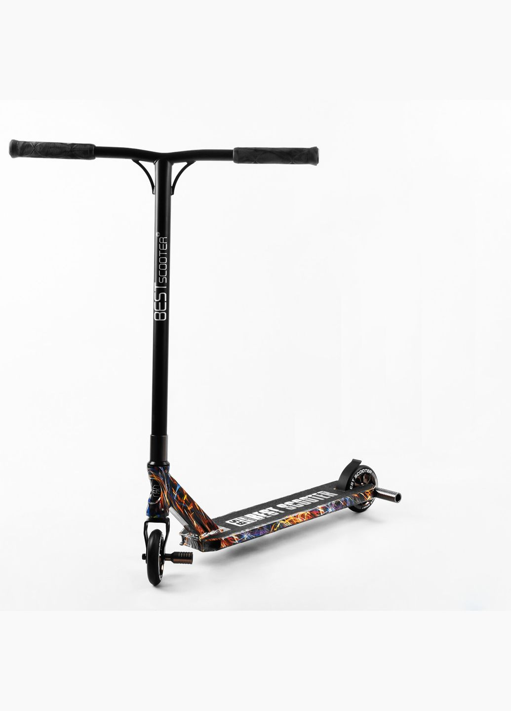 Самокат трюковый HIC-система, пеги, алюминиевый диск и дека, принт. Firework (105677) Best Scooter (340909867)