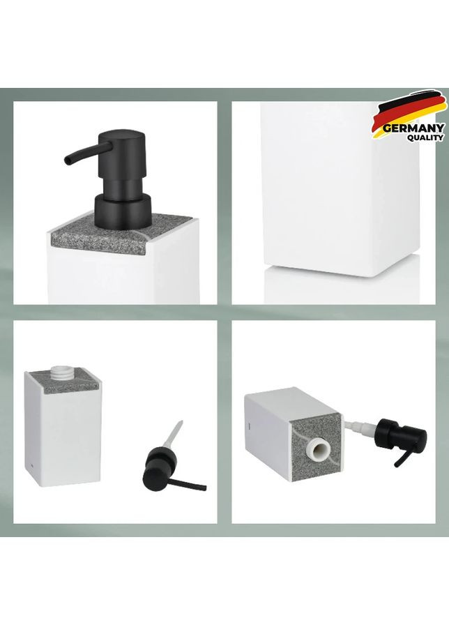 Дозатор для жидкого мыла Cube белый 300 мл (23694) Kela (368902654)