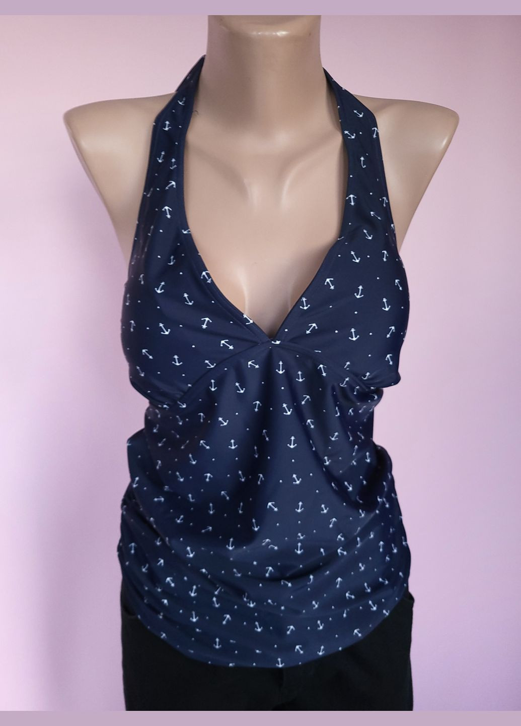 Синий демисезонный майка купальная женская с чашечками Blooming Marvellous