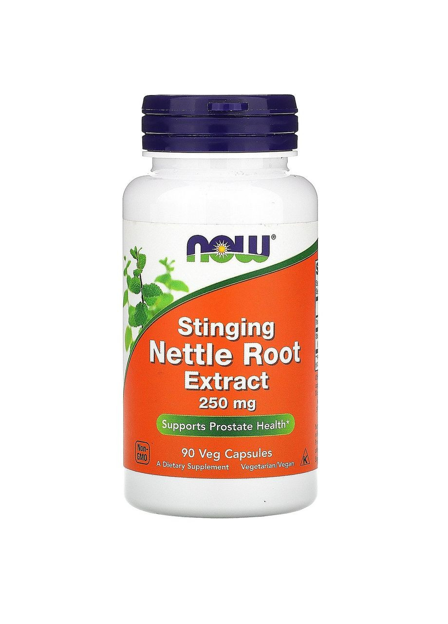 Экстракт корня крапивы двудомной 250 мг Stinging Nettle Root Extract 90 вегетарианских капсул Now Foods (268375505)