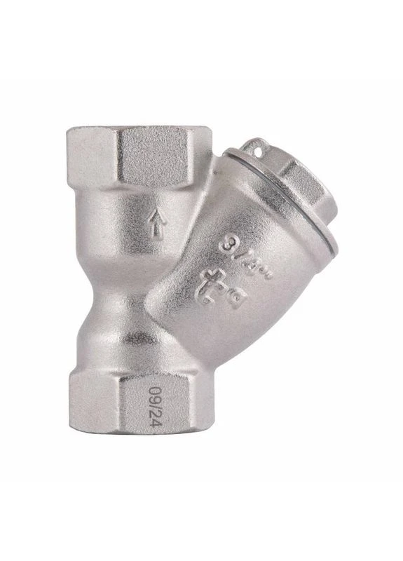 Фільтр грубої очистки Forte 3/4"ВВ нікель для води косий TAF124W20 Thermo Alliance (397564370)
