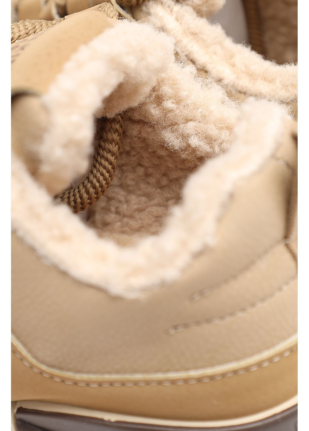 Кроссовки женские цвет бежевый ЦБ-00286534 Gipanis бежевые зима (364964321)