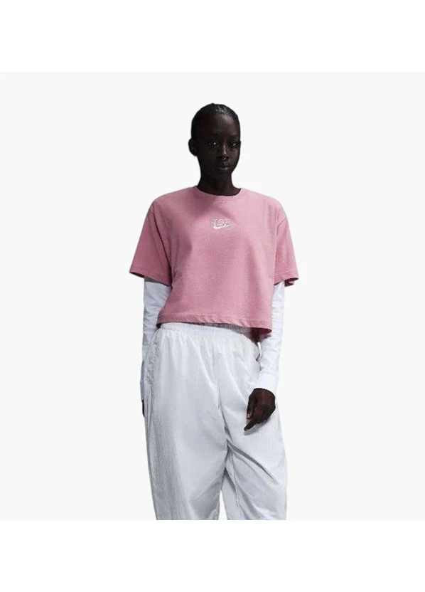 Футболка Nsw Ss Crop Tee Iwd Pink HF9500-699 Nike - (398004949)