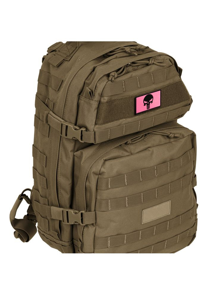 Набор шевронов 2 шт. с липучкой Череп Карателя мотиватор Punisher розовый 5х8 см вышитый патч нашивка шеврон IDEIA (305057790)