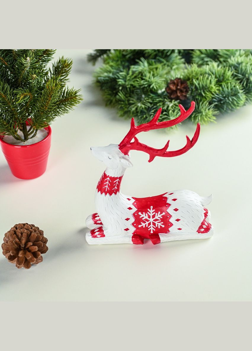 Статуетка декоративна MVM MY HOME Новодій Олень (DH-ST-15 RED) МВМ (365280853)
