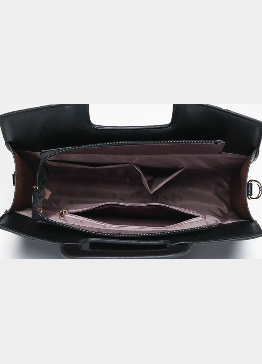 Жіноча сумочка клатч із крокодилом, міні сумка на плече екокожа чорна (sku_1593) No Brand (330575636)